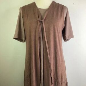 NWOT LOGO By Lori Goldstein Jersey Vest & Top Twin Set | Size XS